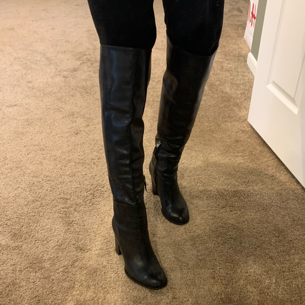 Sam Eldman Black Knee Boots  8.5